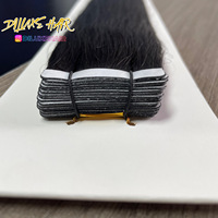 Extensions de cheveux brésiliens Remy DiLuxe à bandes adhésives invisibles, 100% cheveux humains vierges non traités, double trame