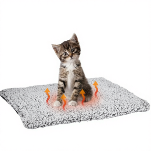 Camas Calefactoras Premium para Perros Grandes, Grises, Ortopédicas, de Memoria, Ecológicas, de Felpa Sólida, con Forma de Animal, de Piel Sintética, en Oferta - Product Image 4