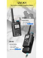 UVK1(8) QUSHENG 5W Mini Talkie-walkie portable à fréquence unique pour secours extérieur et itinérances en autonomie L821