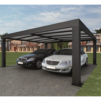 Pérgola de aluminio de pie, alta nieve, diseño moderno, Polonia