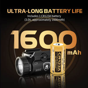 ไฟฉายติดปืน WARRIORLAND แบบยูนิเวอร์แซล พร้อมซองพกใน/นอกเสื้อ โพลีเมอร์ 500 ลูเมนส์ IPX4 ไฟฉายยุทธวิธีขนาดกะทัดรัด - Product Image 3