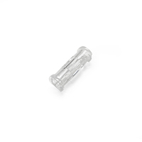 Connecteur de seringue Luer Lock à double hélice, raccord de transfert Luer femelle transparent, en PP de qualité médicale sans BPA pour