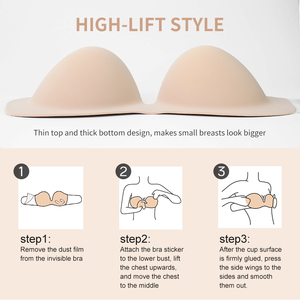 <span class=keywords><strong>Sujetador</strong></span> sin tirantes adhesivo lateral cómodo para Bustos grandes Tallas grandes Soporte <span class=keywords><strong>invisible</strong></span> sexy con diseño antideslizante - Product Image 4