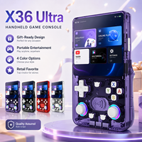 Console de jeu portable X36 Ultra, double système Android Linux, écran 4,2'' 720*720, Wifi, console de jeu rétro pour cadeau, vente au détail