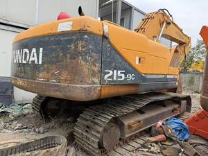 Excavatrice sur chenilles Hyundai215lc-9C jaune, hydraulique, pour travaux de construction, machine lourde sur chenilles - Product Image 6