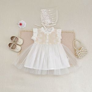 Engepapa Kinderen Schattige Zomer Baby Meisjes Prinsessenjurkjes Verjaardag Muslin Witte Baby Meisjes Kleding - Product Image 5