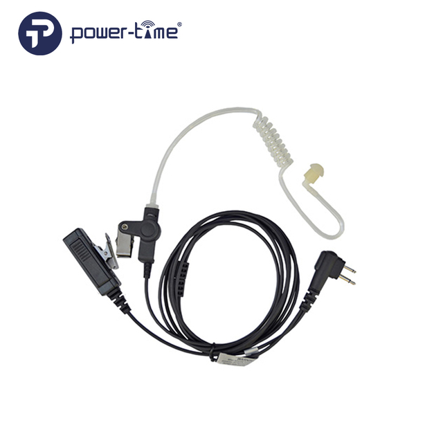2 Wire Acoustic Tube Walkie Talkie Surveillance spy CIA FBI Earpiece