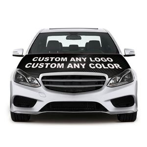 Custom Car Hood Cover <b>Flag</b> Your Own Logo Design Color Pattern National Theme Elastic Fit Rearview Mirror - Product Image 2