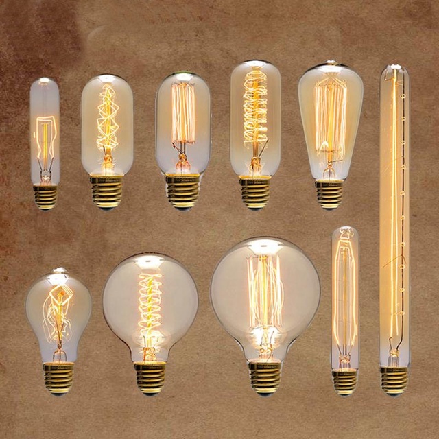 Wholesale Vintage Antique LED Filament Bulb E27/B22 Base Tungsten Straight Edison Bulb Warm White High CRI80