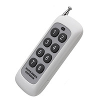 Universal 433MHz 1/2/4/5/6/8 botones código de aprendizaje RF Control remoto transmisor inalámbrico Control remoto para puerta de garaje