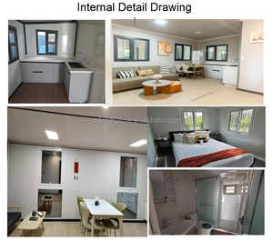 Nhà Máy Bán Hàng Trực Tiếp Sang Trọng 40ft Di Động Hội Thảo 2-4 Phòng Ngủ Có Thể mở rộng <span class=keywords><strong>Container</strong></span> Nhà Cho Nhanh Chóng Gia Đình Hoặc Khách Sạn Trong Úc - Product Image 3