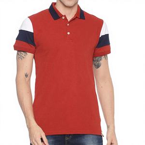 เสื้อกอล์ฟผู้ชายทรงหลวมแบบลำลอง ปักลายป้องกันริ้วรอย ผ้าถักเนื้อแน่น แขนสั้น ผสมสแปนเด็กซ์/คอตตอน - Product Image 2