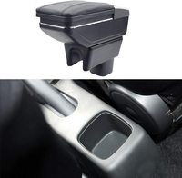 Boîte d'accoudoir central de voiture boîte de rangement de Console centrale de voiture accoudoir intégré lumière LED pour Suzuki Swift 2005-2019