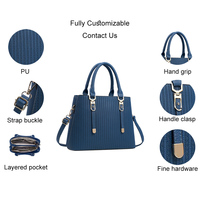 Sac à bandoulière personnalisé avec logo, grande capacité, luxe, pour femme, en cuir PU, avec chaîne et fermoir, haut de gamme, vente en gros, OEM