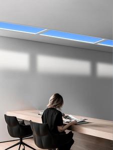 Soffitta plafoniera ampia visione del campo blu cielo artificiale lucernario finta finestra lampada da soffitto simula illuminazione del sole - Product Image 3