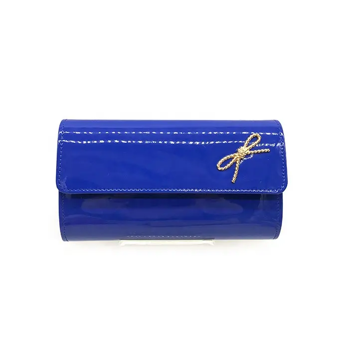 navy blue pu leather evening party handbag 2022 wedding clutch bags for ladies