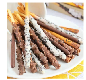 Otomatik yapma makinesi çikolata kaplı bisküvi çubukları bar makinesi sopa bisküvi makinesi - Product Image 5