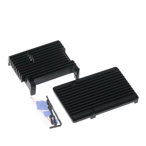 Cangkang logam Raspberry <span class=keywords><strong>Pi</strong></span> generasi ke-4 B + kotak Aloi aluminium 4B cangkang pendingin Rakitan - Product Image 3