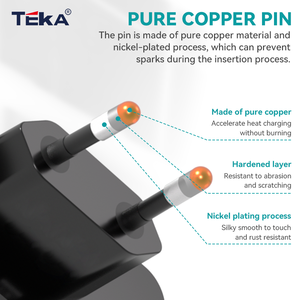 Cargador Rápido GaN PD de 65W, 2 Puertos USB C y USB A, Enchufe de Pared Ultracompacto Resistente al Fuego para MacBook Air, iPad Pro, S24, Alternativa a Anker - Product Image 3