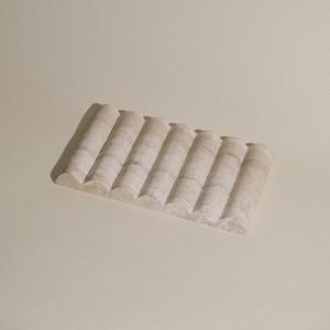 Plateau de rangement pour fruits, plateau de <span class=keywords><strong>douche</strong></span>, plateau de vanité en <span class=keywords><strong>travertin</strong></span> beige naturel poli moderne SH STONE - Product Image 5