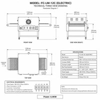 Four à pizza électrique automatique à convoyeur en acier inoxydable, cuisson continue, contrôle numérique, thermostat réglable pour maïs et noix