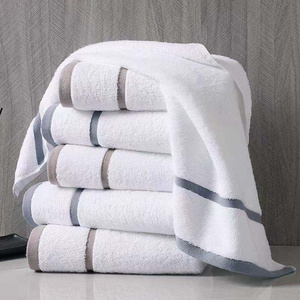 <span class=keywords><strong>Serviette</strong></span> de toilette blanche en coton pour hôtel, ourlet renforcé, anti-déchirure, résistante à l'usure, pour lavage quotidien répété - Product Image 1