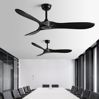 Best-seller Ventilateur de plafond Bldc à moteur CC en cuivre pur 60 "-3 pales, interrupteur mural et télécommande pour une commodité ultime