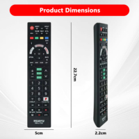 Télécommandes de remplacement en vente chaude, HUAYU RM-L1720, emballage en boîte en PVC pour utilisation Panasonic