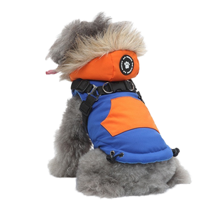 C099 Ropa de Invierno para Mascotas, Chaqueta de Algodón Grueso con Estampado Animal, Resistente al Pelaje, para Perros American Shorthair - Product Image 1