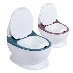 BP045 मेरे आकार बच्चे संगीत के साथ यथार्थवादी सिमुलेशन पॉटी पॉटी प्रशिक्षण शौचालय सीट की तरह वयस्क शौचालय खाली करने के लिए आसान और साफ