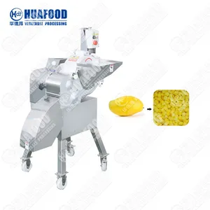 Industrial pineapple dicing and kiwi cubing machine garlic carrot cuber machine cube vegetable cutting machine for sale