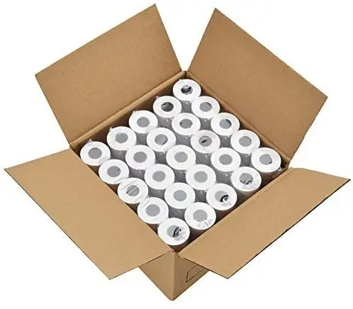 Rouleaux de papier de réception de 2 1/4 ''x 50 'rouleaux de papier de caisse enregistreuse de papier thermique POS
