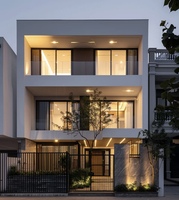Villa moderne de luxe à deux étages Installation rapide Structure en acier Maison préfabriquée à cadre en A Conteneur triangulaire Design Style Luxe