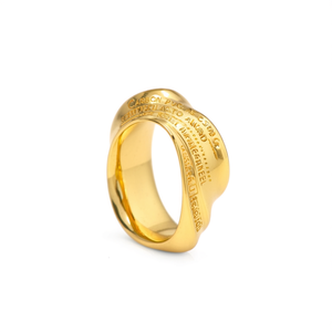 Fashion <b>Rings</b> PVD Gold Plated 316L Stainless Steel Sustainable Resistant Design - Product Image 2