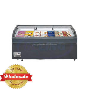 Congélateur hyperbolique 500L <span class=keywords><strong>600L</strong></span> 700L de conception d'îlot de réfrigération de conception d'arc double face commerciale de supermarché 850L - Product Image 4