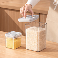Pot de conservation hermétique en plastique transparent empilable Shouyi pour réfrigérateur, idéal pour fruits secs, collations, céréales et comme boîte cadeau domestique