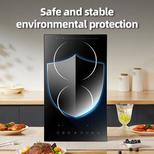 Table de cuisson encastrable 2 feux en verre céramique 1300W+1800W pour usage domestique, induction et cuisinière, OEM Chine - Product Image 6