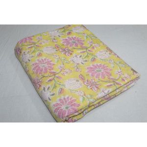 Proveedores de Tela Étnica Jaipuri Estampada a Mano, Tela 100% Algodón, Tela Suave Natural Estampada a Mano por Metro - Product Image 3