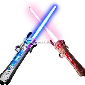 Épée <span class=keywords><strong>laser</strong></span> 2-en-1 BJQ pour enfants, <span class=keywords><strong>sabre</strong></span> <span class=keywords><strong>laser</strong></span> en plastique avec effets sonores et scintillants pour garçons et filles - Product Image 1