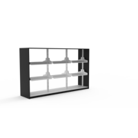 Armoire de rangement moderne en panneaux de bois MFC avec hauteur réglable pour le bureau, l'école, l'atelier, le bureau à domicile, le rangement de dossiers
