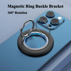 Soporte Magnético Circular Doble para <span class=keywords><strong>Teléfono</strong></span> con Logotipo Personalizado, Soporte Metálico, Agarre Giratorio de 360° para Smartphone, Manos Libres - Product Image 2