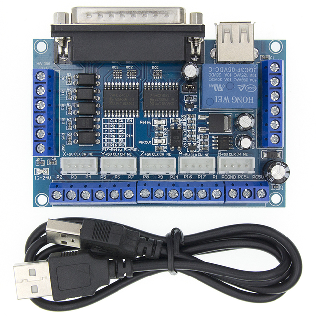 Engraving machine 5 axis drive board CNC controller MACH3 controller mach3 USB breakout board Amplifier Board TPA3116