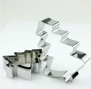 Hot bán 3 miếng thiết lập thép không gỉ <span class=keywords><strong>Cookies</strong></span> Cutter Cây giáng sinh fondant bánh Biscuit Pastry khuôn - Product Image 3