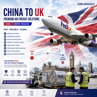 Agente de Envíos DHL UPS FedEx Reino Unido DDP, Transitario Aéreo de China a Reino Unido, Amazon FBA Puerta a Puerta, Incluye Trámites Aduaneros, Servicio 24/7, Alibaba
