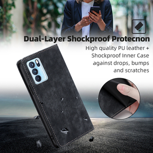 Housse de Protection en cuir pour <span class=keywords><strong>OPPO</strong></span> A17K 4G, étui de téléphone portable à la mode pour <span class=keywords><strong>OPPO</strong></span> A58 5G A78 5G - Product Image 5