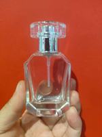 Botol Parfum Kaca Transparan Berkualitas Tinggi Harga Pabrik, Bentuk Kotak Oval, Kosong, Dengan Berbagai Tutup Untuk Kemasan Parfum