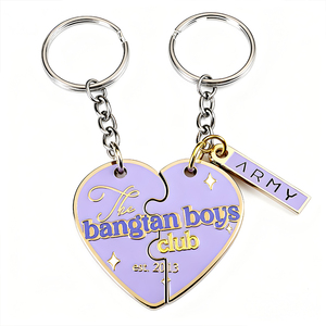 Bán buôn tùy chỉnh khắc hình dạng vài Câu Đố trái tim <span class=keywords><strong>Keychain</strong></span> với logo - Product Image 5