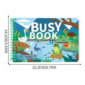 Libro delle Attività per Bambini 3-5 Anni, Libro Sensoriale in Carta per l'Apprendimento Prescolare - Product Image 1