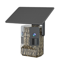 Cámara de Vigilancia Solar para Exteriores, 6MP HD, Inalámbrica, Visión Nocturna IR, Impermeable, con Detección de Movimiento PIR para Fauna Silvestre