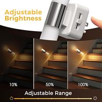 Lampe de nuit LED LOHAS 180 °   Applique murale rotative à brancher avec capteur crépusculaire pour salon et chambre à coucher